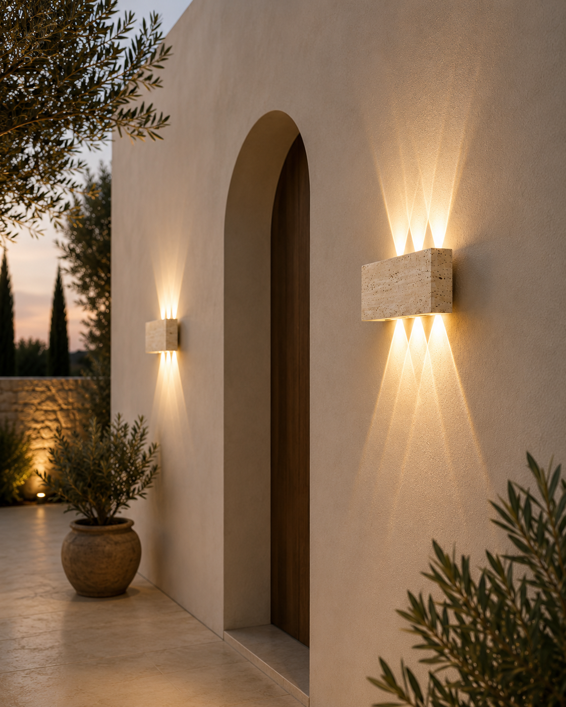 Amalfi Travertine Wall Light