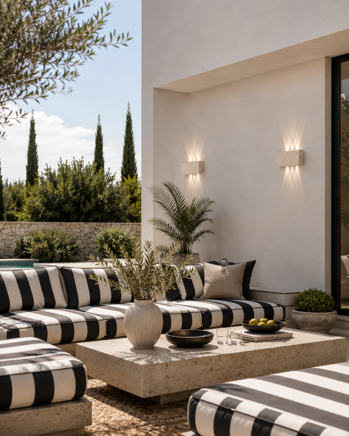Amalfi Travertine Wall Light